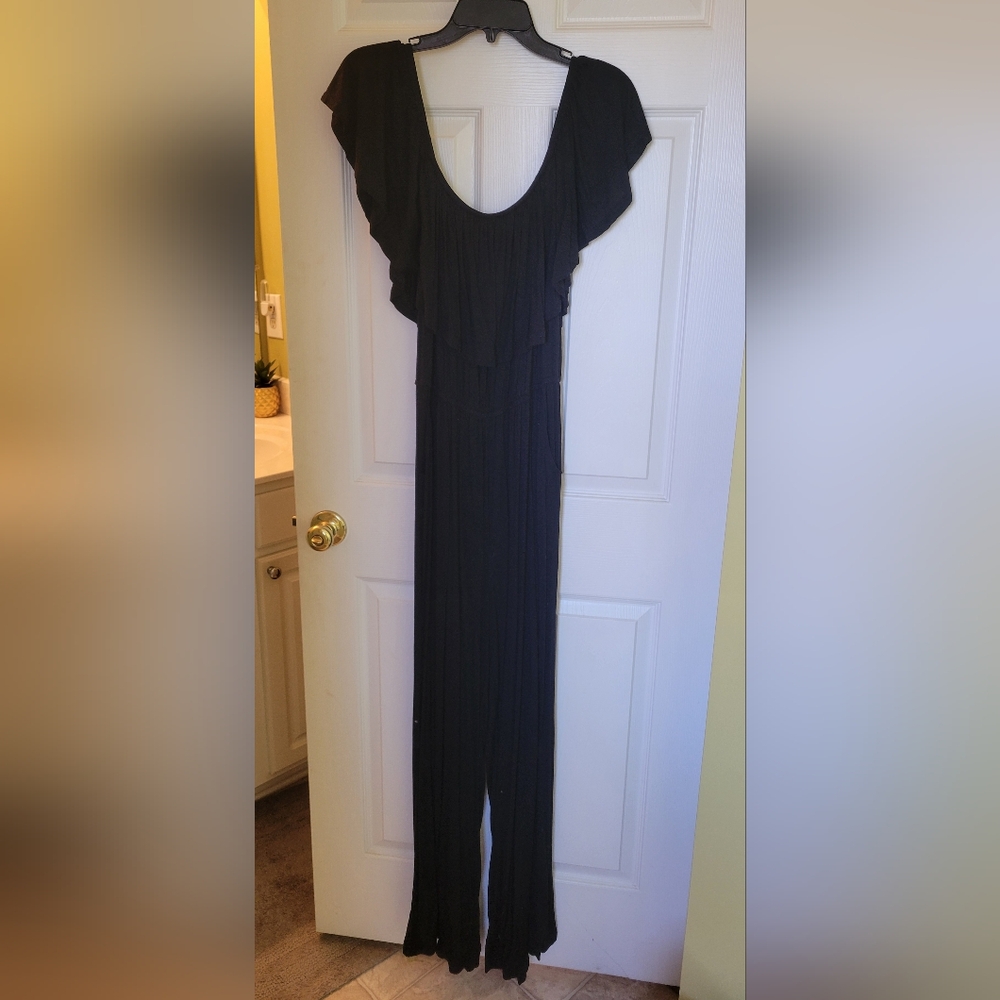 ReoRia Black Dolman Sleeve Jumpsuit